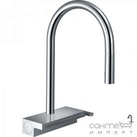 Смеситель для кухни с выдвижным изливом Hansgrohe Aquno Select M81 73831000 хром