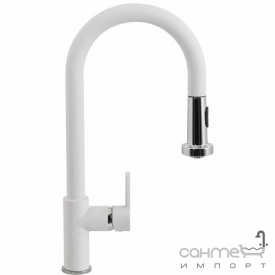 Смеситель для кухни с выдвижной лейкой Schock Aquaalto Plus 714120 эмаль в цвете Cristadur 97 magma