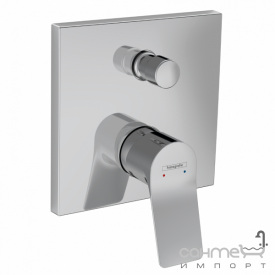 Смеситель для ванны скрытого монтажа Hansgrohe Vivenis 75416670 Matt Black матовый черный