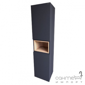 Пенал подвесной Radaway Modern 140 M22140-02-02L матовый черный/бежевое дерево, левосторонний