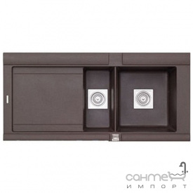 Кухонная мойка Longran Geo 1.5B Chocolate Metallic R правосторонняя