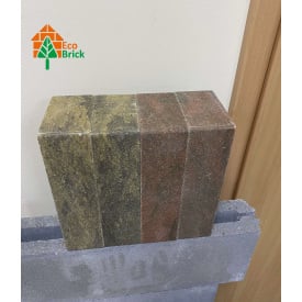 Цегла облицювальна ECOBRICK гладкий колор-мікс мармуровий