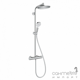 Душевая стойка с термостатом Hansgrohe Crometta S 240 EcoSmart 27268000 хром