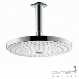 Верхний душ с потолочным кронштейном Hansgrohe Raindance Select S 240 2jet 26467400 хром/белый