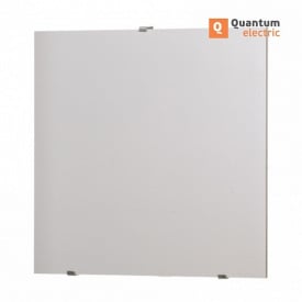 Керамическая углеродная электронагревательная панель Quantum Electric белая матовая 600*600