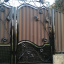 Кованые ворота с профнастила въезные 3.4х1.8м Legran Киев