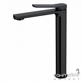 Смеситель для раковины высокий Volle Solo 1510.011304 de la noche матовый черный