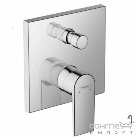 Смеситель для ванны скрытого монтажа Hansgrohe Vernis Shape 71468670 Matt Black черный матовый