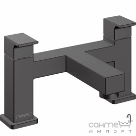 Смеситель для ванны на 2 отверстия Hansgrohe Vernis Shape 71452670 матовый черный