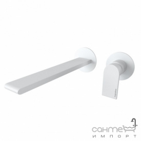 Смеситель для раковины скрытого монтажа Bugnatese Simple SIMOP6646 bianco матовый белый