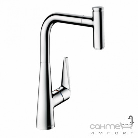Смеситель для кухни с вытяжным изливом Hansgrohe Metris Talis Select M51 73853000 хром