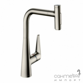 Смеситель для кухни с вытяжным изливом Hansgrohe Talis Select M51 72823800 нержавеющая сталь