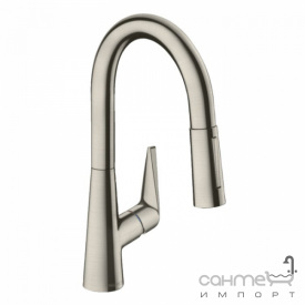 Смеситель для кухни с вытяжным изливом Hansgrohe Talis M51 72815800 нержавеющая сталь