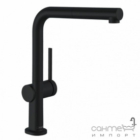 Смеситель для кухни с вытяжным изливом Hansgrohe Talis M54 72809670 матовый черный, S-Box