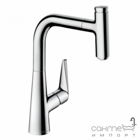 Смеситель для кухни с вытяжным изливом Hansgrohe Metris Talis Select M51 73852000 хром