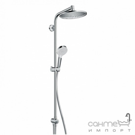 Душевая стойка Hansgrohe Crometta S 240 1jet Showerpipe Reno EcoSmart 27270000 хром