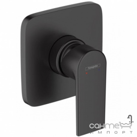 Смеситель для душа скрытого монтажа Hansgrohe Vernis Shape 117x117 71658670 матовый черный