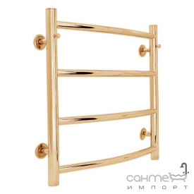 Водяной полотенцесушитель Laris Классик П4 500х500 бронзовый