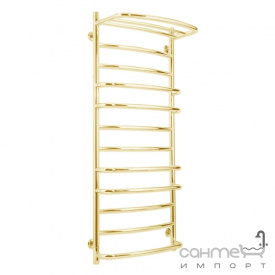 Полотенцесушитель водяной Laris Евромикс с полкой П12 600х1200 золото