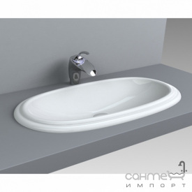 Раковина врезная Фортуна Лагуна 700x400 RAL1023 желтая