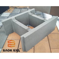 Блок опалубковий 390х190х500 (незнімна опалубка) Оріхів