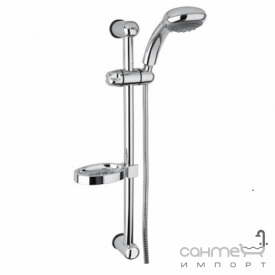 Штанга с ручным душем настенная с мыльницей Bugnatese Accessori Venus 19762 CR хром