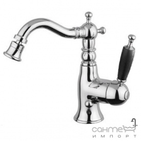 Смеситель для биде Bugnatese Oxford OXCR6323 ceramic хром, ручка белая керамика