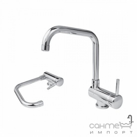 Смеситель для кухни с наклоняемым изливом Bugnatese Cucina Sottofinestra 7496 CR хром