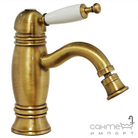 Смеситель для биде Bugnatese Oxford OXCR6325 хром, белая пластиковая ручка