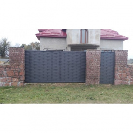 Ворота кованые Плетенка