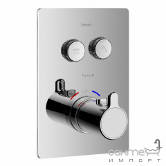 Змішувач-термостат для душу прихованого монтажу Imprese Smart Click ZMK101901239 хром. Ірпінь