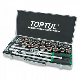Комбинированный набор инструментов TOPTUL 1/2 (дюйм+метр.) 43ед. GCAD4303