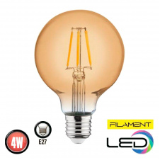 Лампа LED Filament шар 6W E27 2200K RUSTIC GLOBE-6 001-030-0006 Horoz
