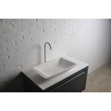 VOLLE Умывальник 59,5*34,5*10,5см накладной каменный Solid surface