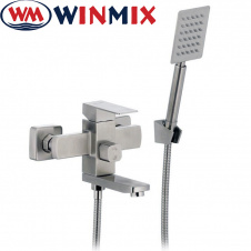 Фото - Смеситель для ванны короткий нос Winmix Kub (Chr-009), Польша (нержавеющая сталь) Смеситель для ванны короткий нос Winmix Kub (Chr-009), Польша (нержавеющая сталь)