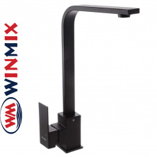 Смеситель для кухни Ухо Winmix KUB Black из нерж. стали (Chr-017), Польша