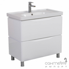 Напольная тумба с раковиной Аква Родос Венеция 80 Arya белая