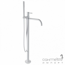 Смеситель для ванны напольный Bugnatese Kobuk KOBOP2260 bianco матовый белый