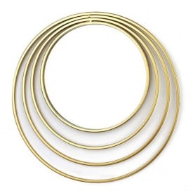 Зеркало металлическое настенное Flora Lucas 30 см Золотистый (SK000156)