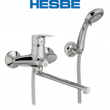 Смеситель для ванны длинный нос HESBE ZEON EURO (Chr-006)