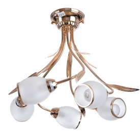 Люстра Brille Флористика 60W E14 Золотистый