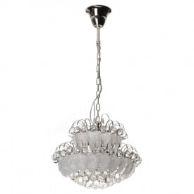 Люстра хрустальная Brille 40W E14 Серебристый