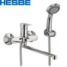 Смеситель для ванны длинный нос HESBE MARCO EURO (Chr-006)