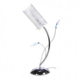 Настольная лампа флористика декоративная Brille 60W LK-173 Хром