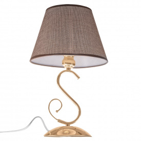 Настольная лампа классическая Brille 60W BKL-652 Золотистый