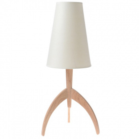 Настольная лампа скандинавский на деревянной опоре Brille 40W TL-148 Коричневый