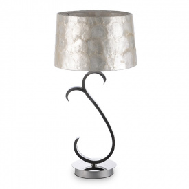 Настольная лампа в современном стиле с абажуром Brille BKL-466 Черный