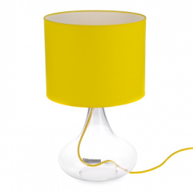 Настольная лампа в современном стиле с абажуром Brille 60W TL-138 Бесцветный