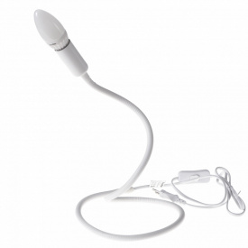 Настольная лампа в современном стиле гибкая Brille 40W BL-423 Белый