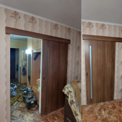 Розсувні двері купе Гармонія колір Золота Вільха 600х900х2000 мм Кам'янець-Подільський
